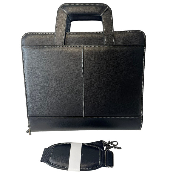 Samsonite 1910 Soft Vegan Leather Messenger Briefcase - Picture 2 of 11